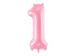 Picture of FOIL BALLOON NUMBER 1 PASTEL PINK 34 INCH